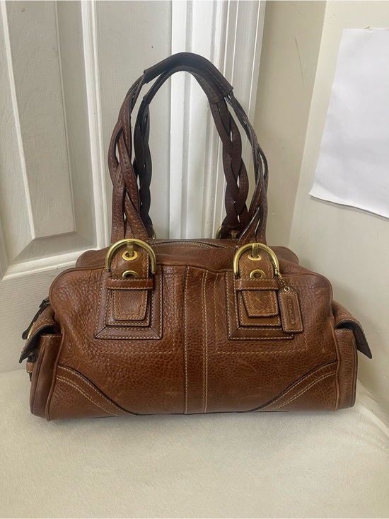 Coach Handbags - Coach Mia Soho satchel  Brown Leather Braided-Handle Shoulder